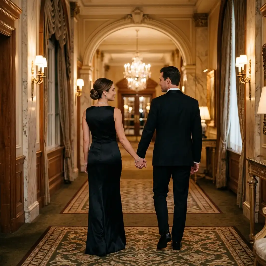 Couple romantique dans un hébergement réservé en direct