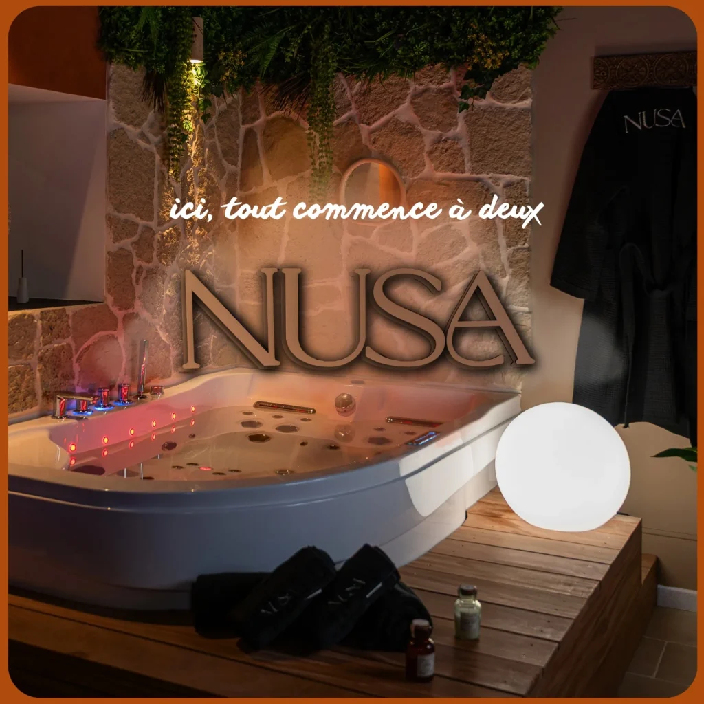 NUSA - Love room Bali • jacuzzi & cinéma privé • Bretagne